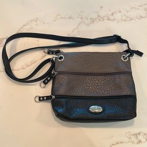 Tri-zipper tiered Rosetti purse
